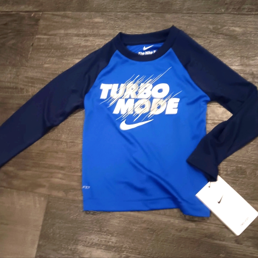 Nike 2T DriFit Long Sleeve Shirt Turbo Mode
